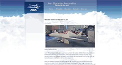 Desktop Screenshot of air-sports-aircrafts.com